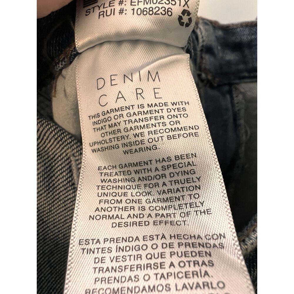 KENSIE JEANS Mid Rise Slim Straight Women’s Size 8/29 Raw Hem 30x27.5 Stretch - Picture 6 of 10